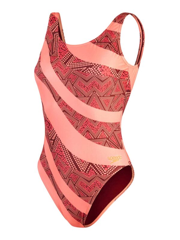 Speedo - Eco - Deep U-back - Allover - 5195, Maat:42