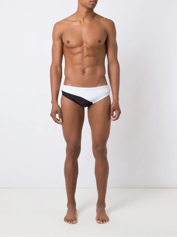 Amir Slama tweekleurige korte broek - Wit