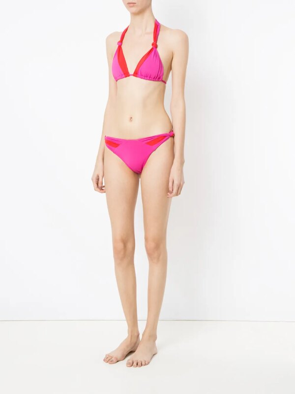 Amir Slama panelled bikini set - Roze