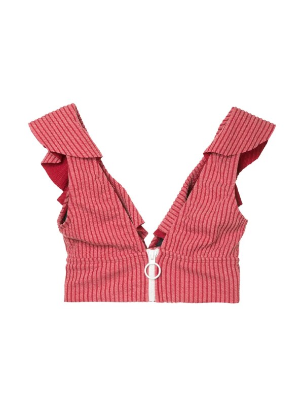 Duskii Spritz bikini top met ruches - Rood