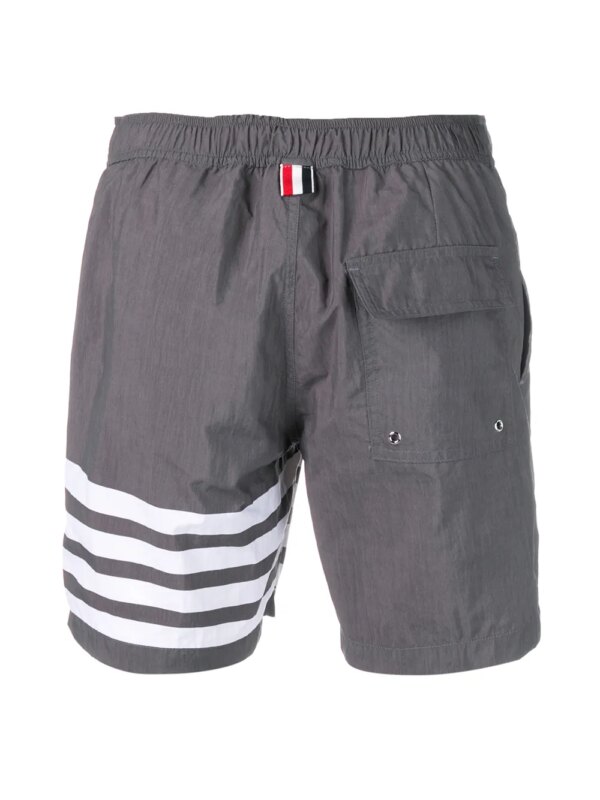 Thom Browne zwemshorts met print - Grijs