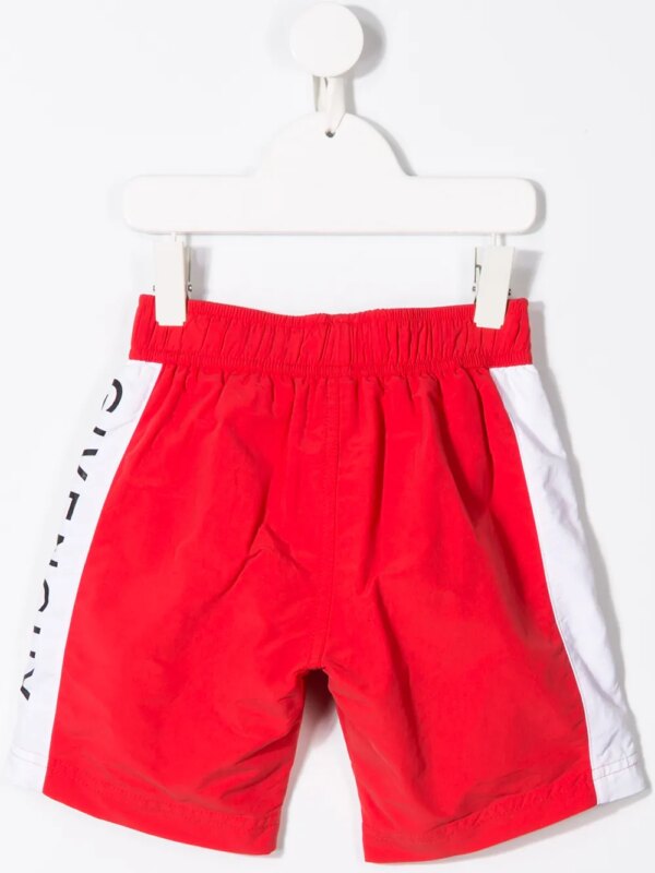Givenchy Kids Zwemshorts met logo streep - Rood