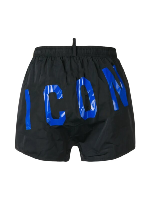 DSQUARED2 Zwembroek met 'icon' logo - Zwart