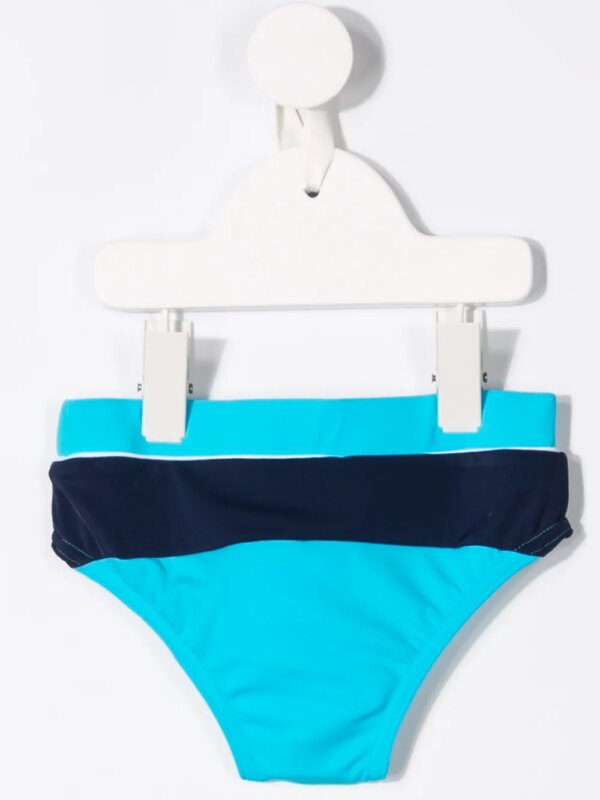 Emporio Armani Kids Zwemshorts met logo streep - Blauw