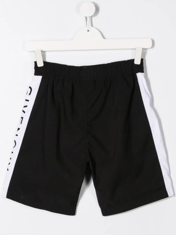 Givenchy Kids Zwembroek met logostreep - Zwart
