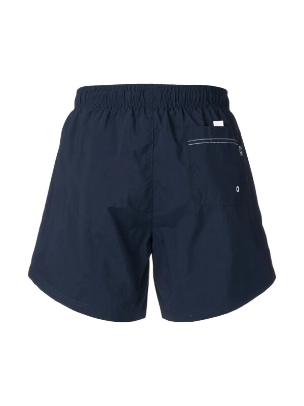 BOSS Zwembroek met logoprint - Blauw