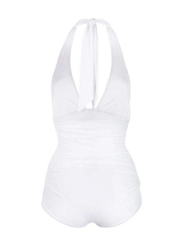 Dolce & Gabbana Badpak met halternek - Wit