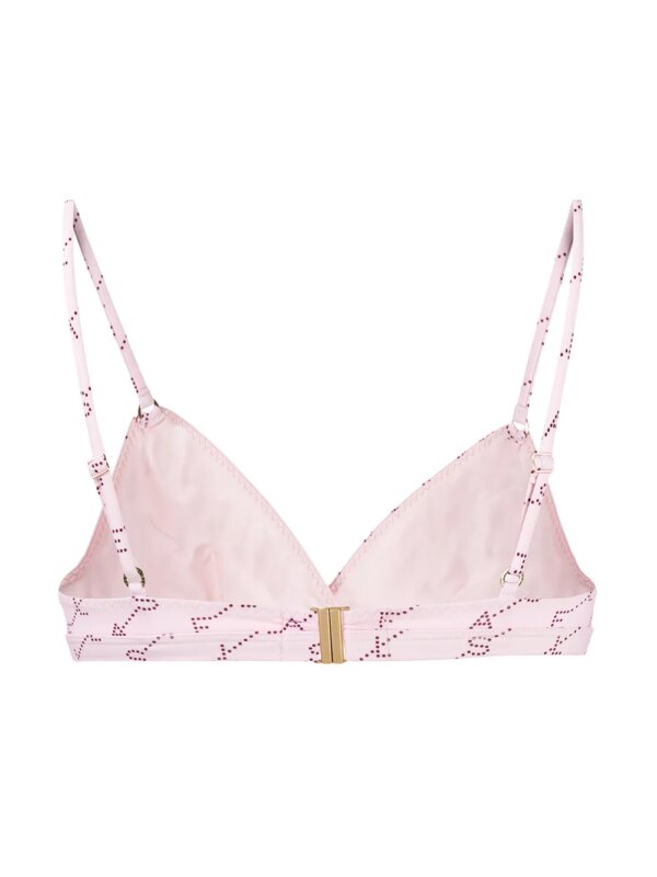 Stella McCartney Bikinitop met monogram print - Roze