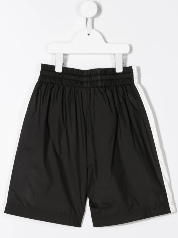 COUNTY OF MILAN KIDS Zwembroek met gestreept detail - Zwart