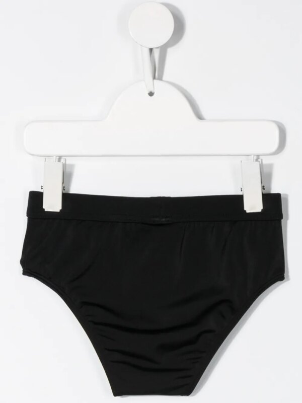 COUNTY OF MILAN KIDS Zwembroek met logo - Zwart