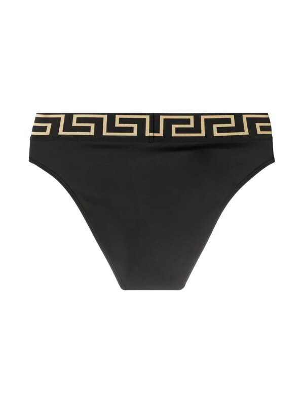 Versace Bikinislip met Greca-print - Zwart