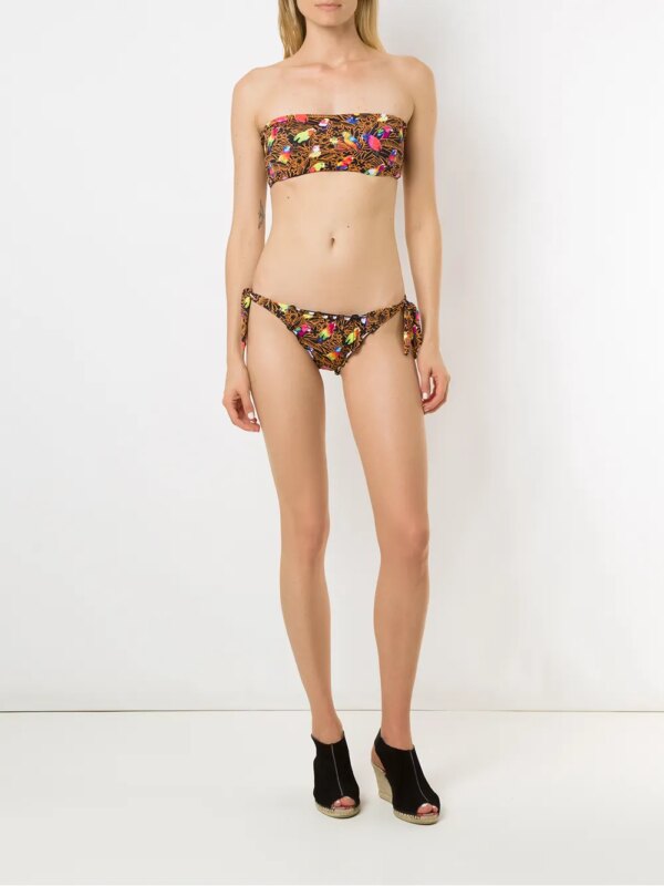 Amir Slama Bandeau bikini - Zwart