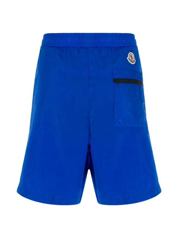 Moncler Zwembroek met logo - Blauw