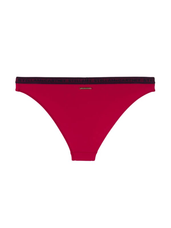 Stella McCartney Bikinislip met logo afwerking - Rood