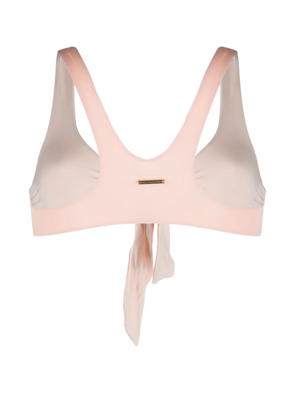 Stella McCartney Bikinitop met gestrikte voorkant - Beige