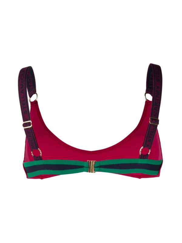 Stella McCartney Bikinitop met logoband - Rood