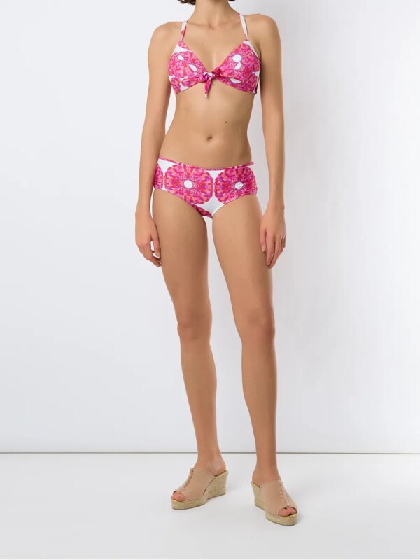 Amir Slama Bikini met print - Wit
