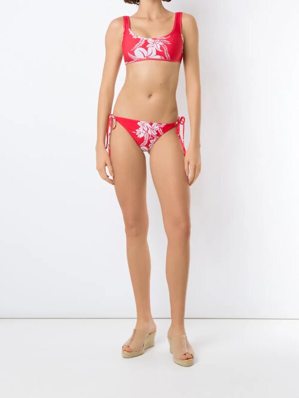 Amir Slama Bikini met print - Rood