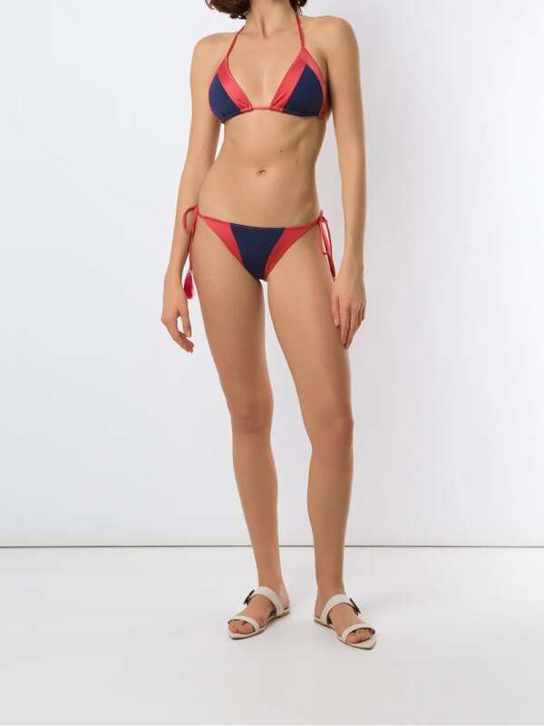 Brigitte Bikini met colourblocking - Roze