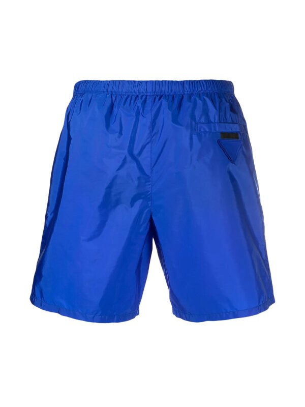 Prada Zwembroek met gerecycled nylon - Blauw