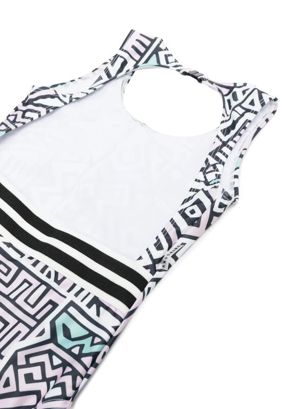 Andorine Badpak met geometrische print - Beige