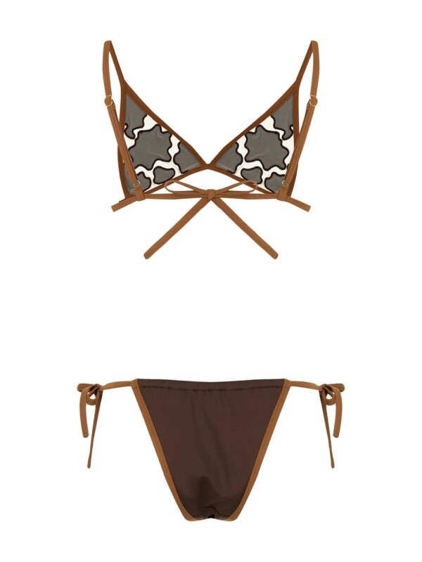 Sian Swimwear Bikini met patroon - Bruin
