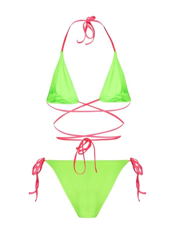Noire Swimwear Wikkelbikini - Groen