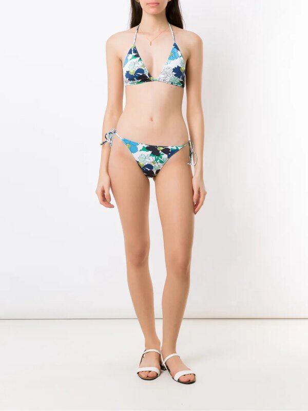 Clube Bossa Bikinislip met bloemenprint - Blauw