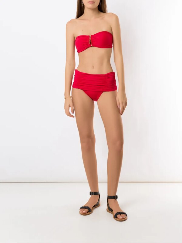 Brigitte Gesmockte bikini - Rood