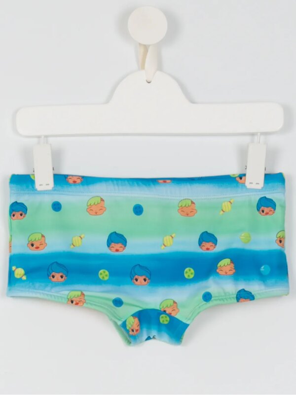 Amir Slama Zwembroek met print - Blauw