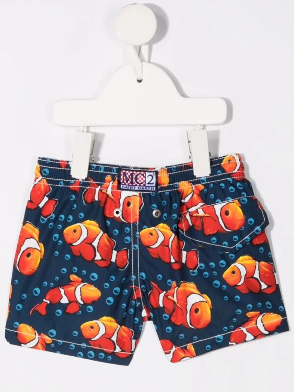 MC2 Saint Barth Kids Gerecyclede zwembroek - Blauw