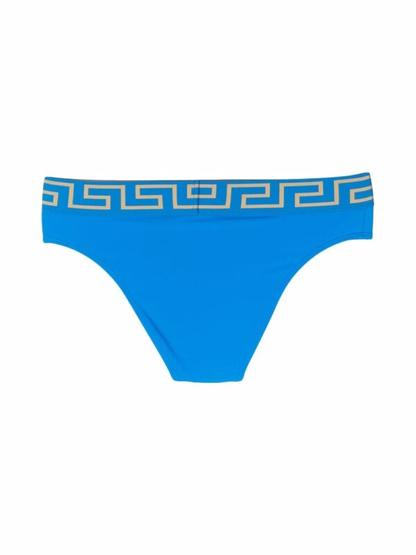 Versace Bikinislip met Greca-print - Blauw