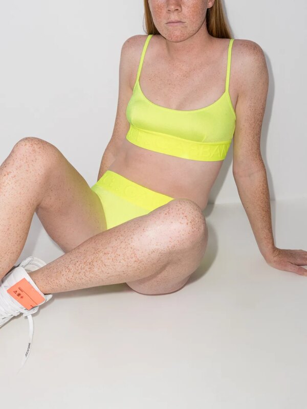 Dolce & Gabbana High waist bikini - Geel