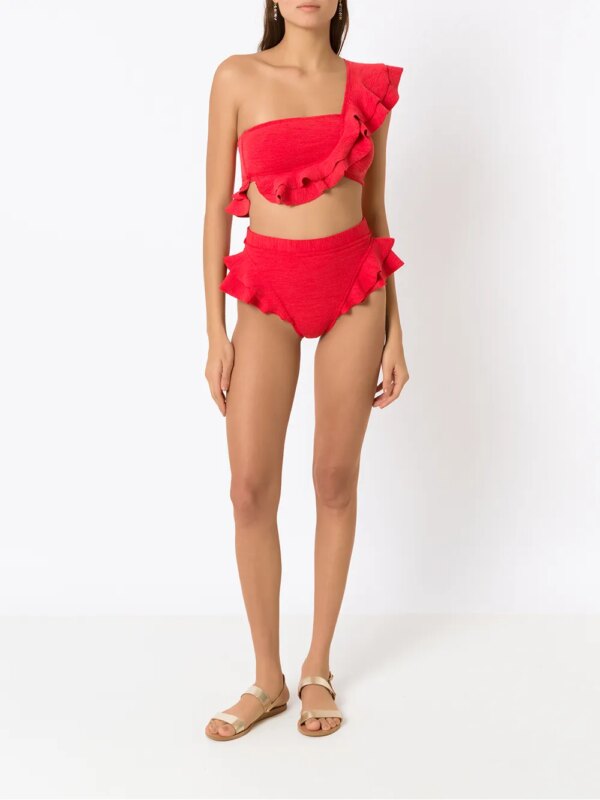 Clube Bossa Bikinitop met ruches - Rood