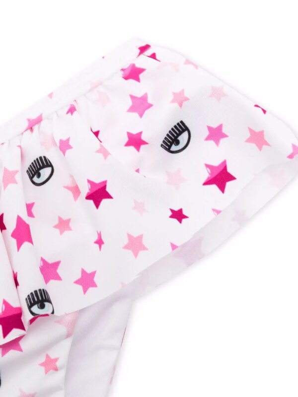 Chiara Ferragni Kids Bikini met logoprint - Wit