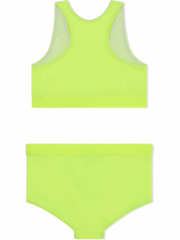 Dolce & Gabbana Kids Cropped tankini - Geel