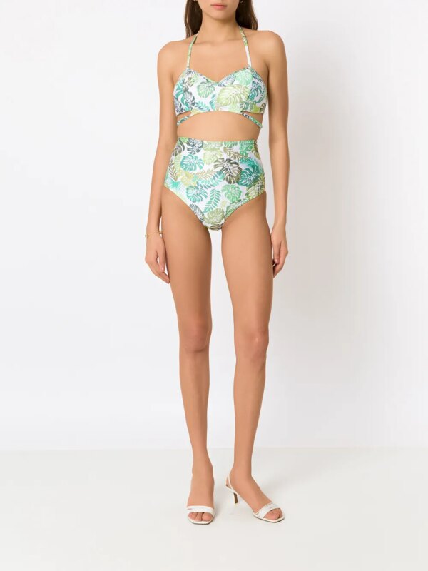 Amir Slama High waist bikini - Groen