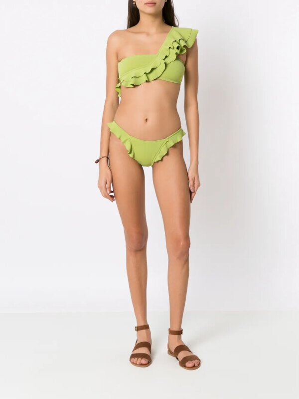 Clube Bossa Asymmetrische bikinitop - Groen