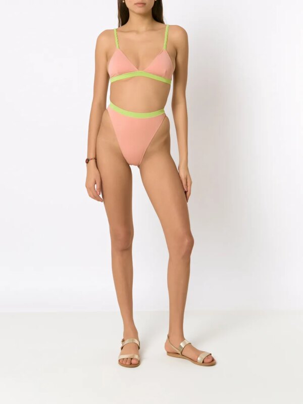 Clube Bossa Bikinislip met contrasterende afwerking - Roze