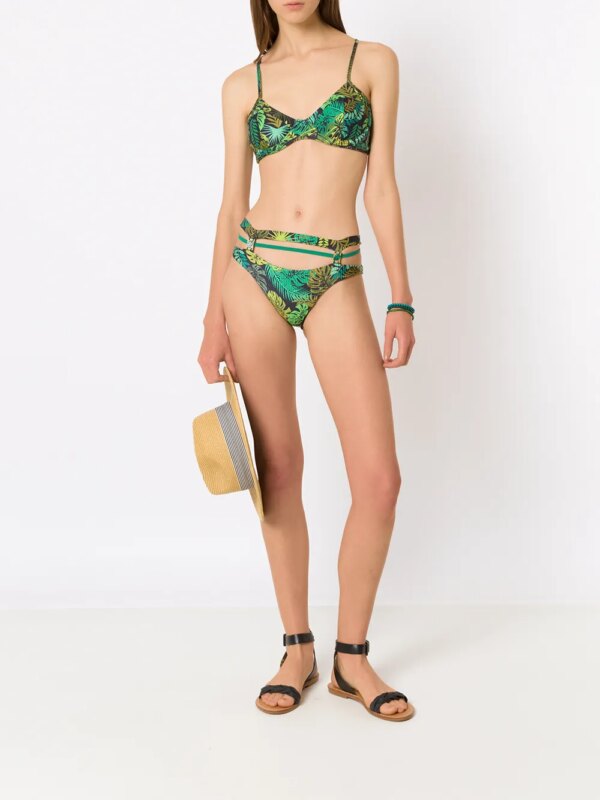 Amir Slama High waist bikini - Groen
