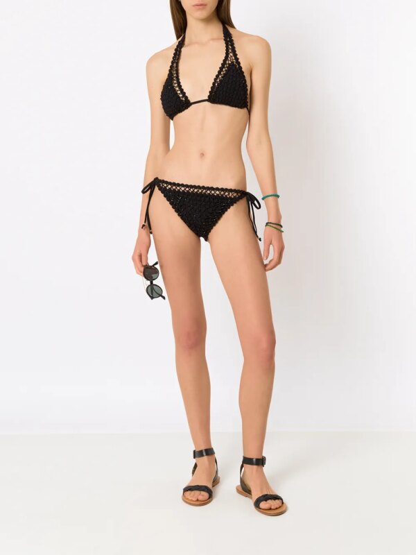 Amir Slama Gehaakte bikini - Zwart