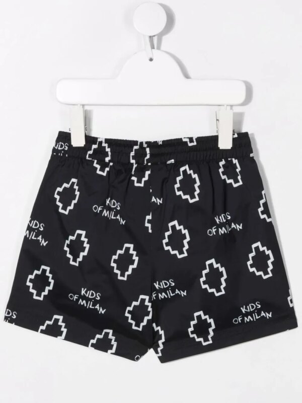 COUNTY OF MILAN KIDS Zwembroek met logo - Zwart