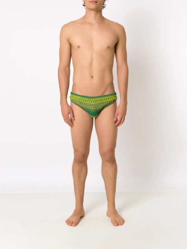 Amir Slama Gehaakte zwembroek - Groen