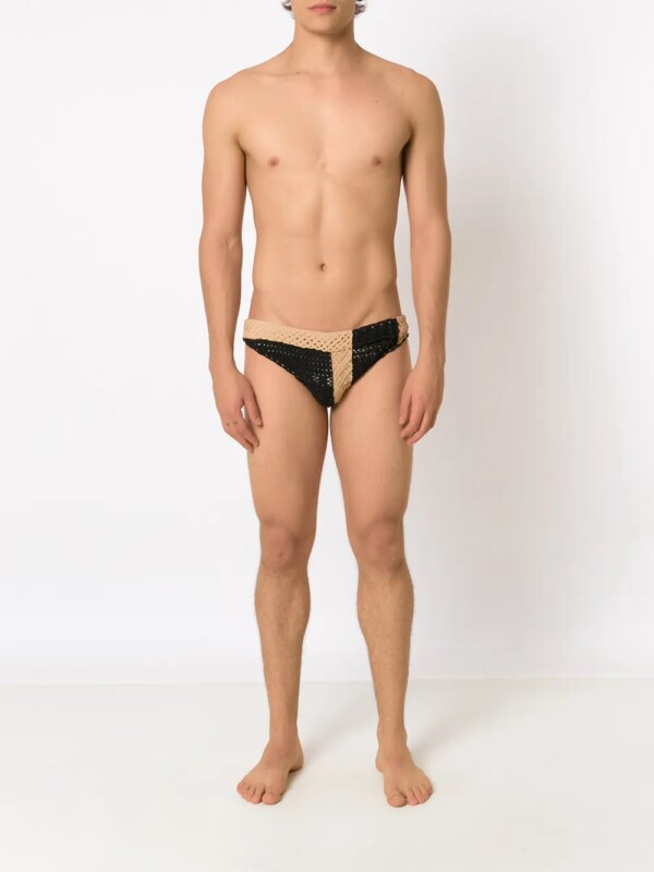 Amir Slama Gehaakte zwembroek - Zwart