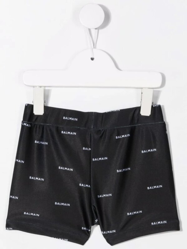 Balmain Kids Zwembroek met logoprint - Zwart