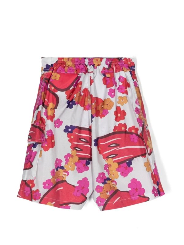 ERL KIDS Zwembroek met bloemenprint - Roze