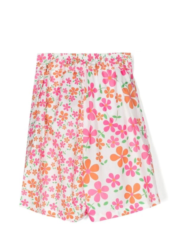 ERL KIDS Zwembroek met bloemenprint - Wit