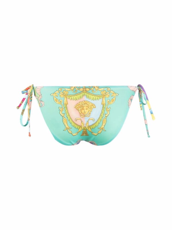 Versace Bikinislip met barokprint - Geel