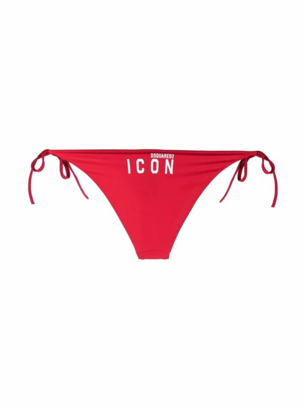 DSQUARED2 Bikinislip met logoprint - Rood