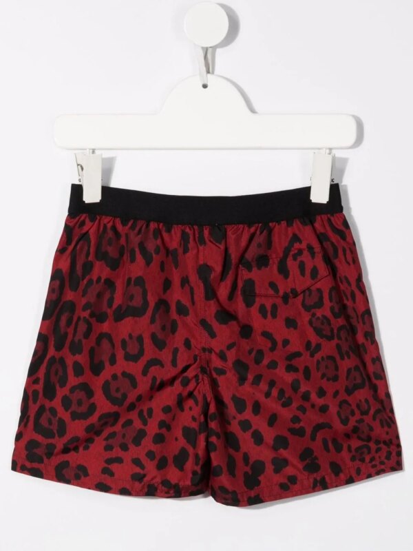 Dolce & Gabbana Kids Zwembroek met luipaardprint - Rood